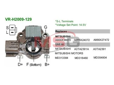Регулятор напряжения генератора MOBILETRON VRH2009129