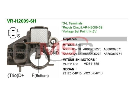 Регулятор напруги генератора MOBILETRON VRH20096H (фото 1)
