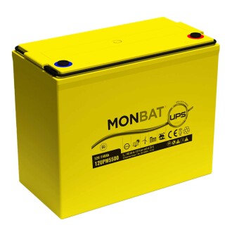 Аккумулятор индустриальный HIGH RATE POWER TOP TERMINAL AGM MONBAT 12UPM5500