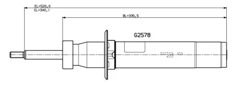 Амортизатор підвіски MONROE G2578