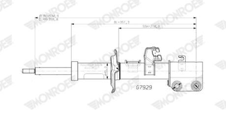 Амортизатор підвіски MONROE G7929