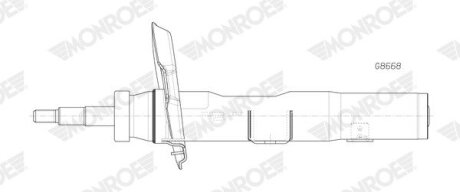 Амортизатор підвіски MONROE G8668