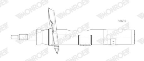 Амортизатор підвіски MONROE G8669