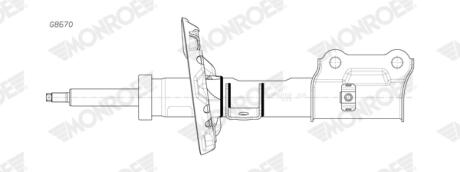 Амортизатор газомасляний MONROE G8670