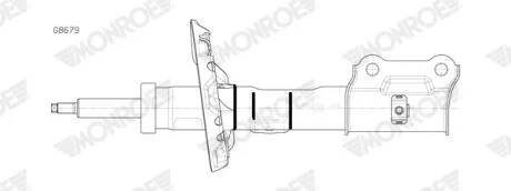 Амортизатор підвіски MONROE G8679
