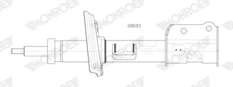 Амортизатор підвіски MONROE G8693