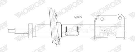 Амортизатор підвіски MONROE G8695