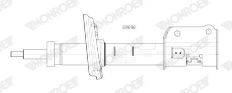 Амортизатор підвіски MONROE G8696