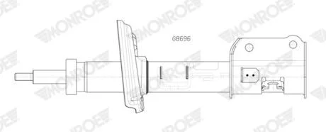 Амортизатор підвіски MONROE G8696