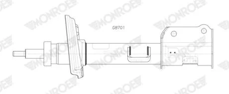 Амортизатор підвіски MONROE G8701