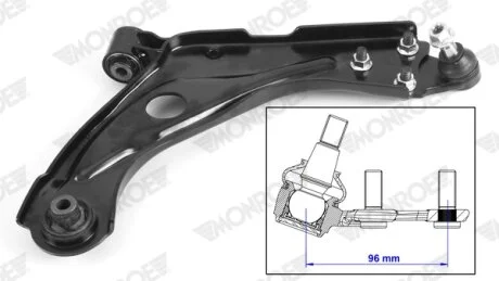 Важіль підвіски пер. пр. MONROE L38J04