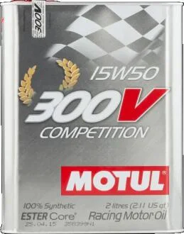 Олія двигуна 300V Competition 15W-50 2L MOTUL 104244