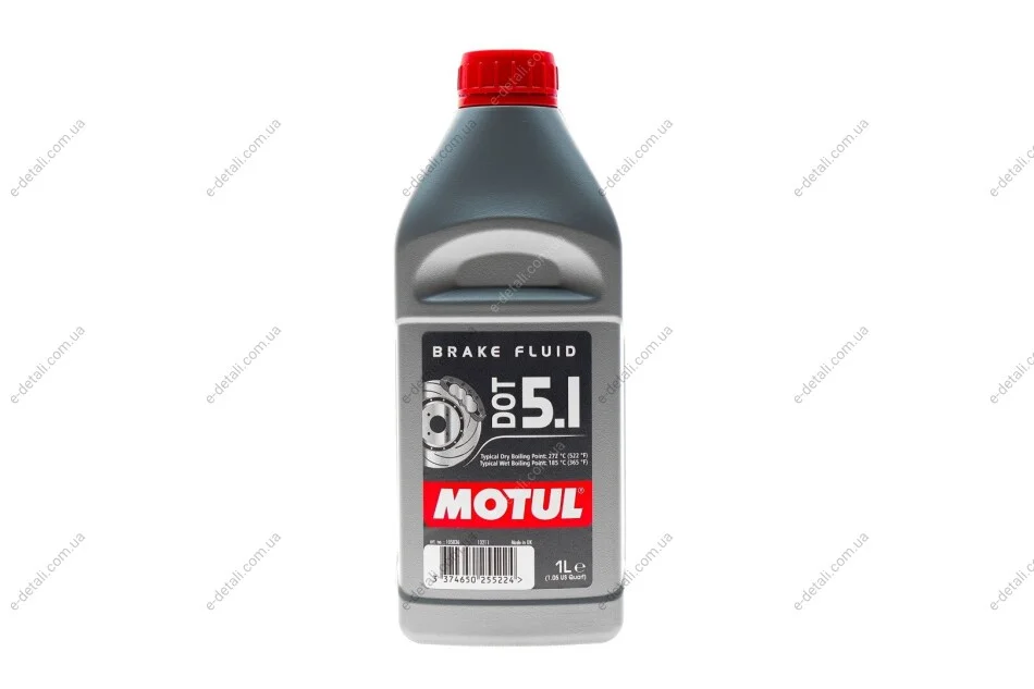 Жидкость тормозная DOT5.1 (1L) Brake Fluid (105836) MOTUL 807001 (фото 1)