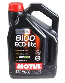 Масло 5W30 ECO-lite SAE 8100 (4L) (GM-dexos1 GEN3/FORD M2C 929-A/M2C 946-A) (108213/104988) MOTUL 839554