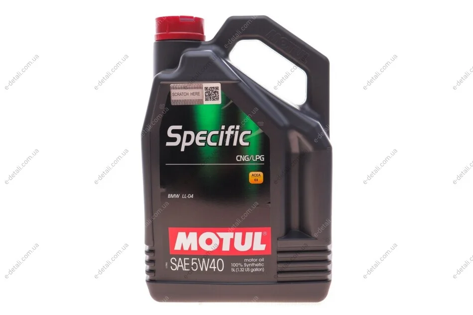 Масло 5W40 Specific CNG/LPG (5L) (101719) снят с произв MOTUL 854051 (фото 1)