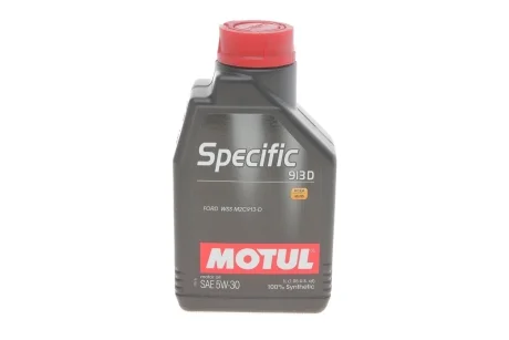 Олива 5W30 Specific (1L) (Ford WSS M2C 913D) (104559) знято з виробн/заміна на 812301 MOTUL 856311