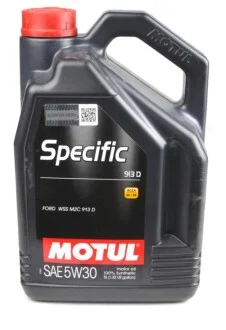 Масло 5W30 Specific (5L) (Ford WSS M2C 913D) (104560) снят с произв/замена на 812306 MOTUL 856351