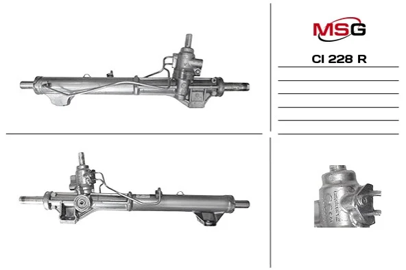Рульова рейка з ГПК відновлена Fiat Scudo 07-16, Peugeot Expert 07-16, Citroen Jumpy 07-16 MSG CI228R (фото 1)