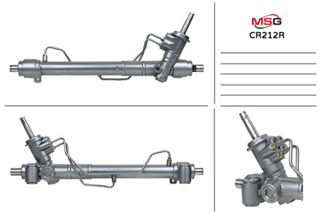 Рульова рейка з ГПК відновлена Chevrolet Aveo 12-17 MSG CR212R