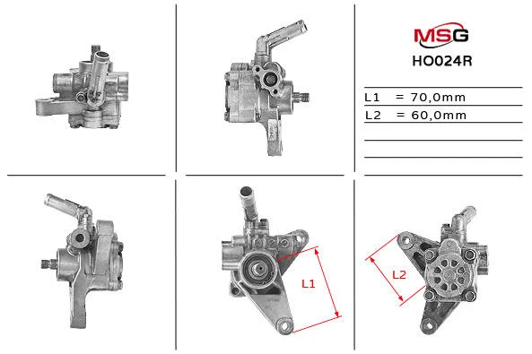 Насос ГУР відновлений Honda Accord CG/СH 98-02 MSG HO024R (фото 1)