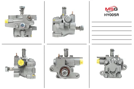 Насос ГПК відновлений Hyundai Sonata EF 98-04, Hyundai Santa FE 00-06, Kia Magentis 00-05 MSG HY005R
