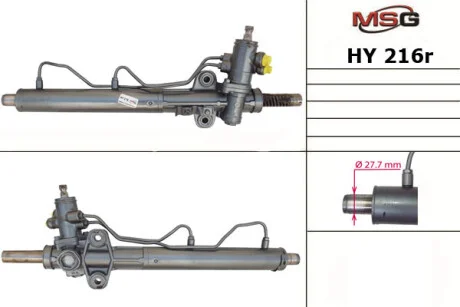 Рульова рейка з ГПК відновлена Hyundai Santa FE 00-06 MSG HY216R