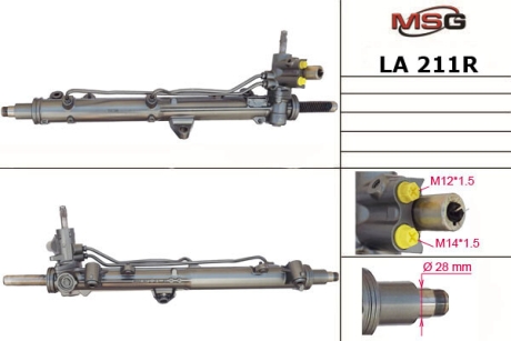 Рульова рейка з ГПК відновлена Lancia Thesis 02-09 MSG LA211R