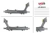 Рульова рейка з ГПК відновлена Range Rover 02-12 MSG LR203R (фото 1)