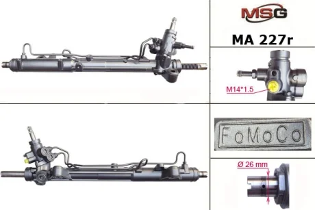 Рульова рейка з ГПК відновлена Mazda 6 08-12 MSG MA227R