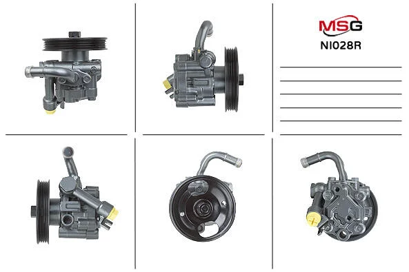 Насос ГУР відновлений Renault Latitude 10-15, Nissan Teana 03-08, Nissan Murano 02-08 MSG NI028R (фото 1)