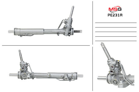 Рульова рейка з ГУР відновлена Peugeot 508 10-18 MSG PE231R