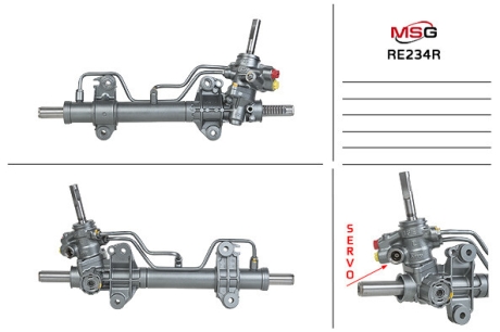 Рульова рейка з ГПК відновлена MSG RE234R