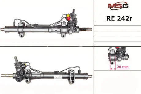 Рульова рейка з ГПК відновлена Renault Scenic I 97-03, Renault Megane I 96-03 MSG RE242R