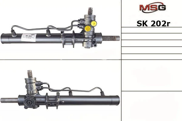Рульова рейка з ГУР відновлена VW Caddy II 95-04 MSG SK202R (фото 1)