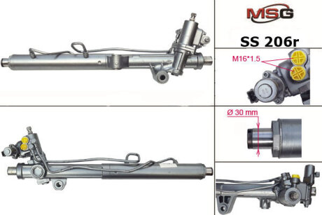 Рульова рейка з ГУР відновлена SsangYong Rexton 01-06 MSG SS206R