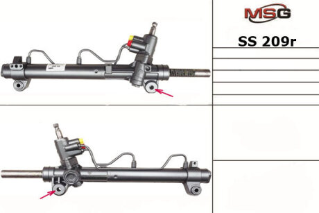 Рульова рейка з ГПК відновлена SsangYong Actyon Sports 12- MSG SS209R