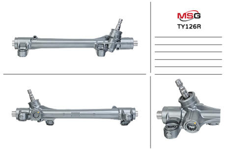 Рульова рейка без ГУР відновлена Toyota Corolla 07-13 MSG TY126R