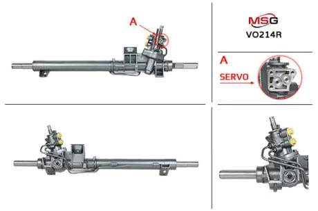 Рульова рейка з ГУР відновлена Volvo S80 98-05 MSG VO214R