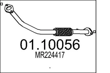 Передняя труба выхл. системы MTS 01.10056
