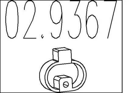 Резиновый крепежный элемент MTS 02.9367