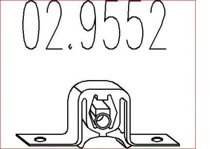 Резиновый крепежный элемент MTS 02.9552