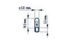 Автолампа Narva Standard W1,2W W2x4,6d 1,2 W прозрачная NARVA 17032 (фото 1)