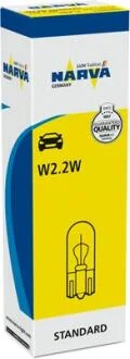Автолампа W2W 12V 2W W2.1x9.5d Standard (без цоколя) NARVA 170593000