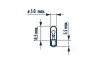 Автолампа Narva W2,3W W2x4,6d 2,3 W прозрачная NARVA 17073 (фото 1)