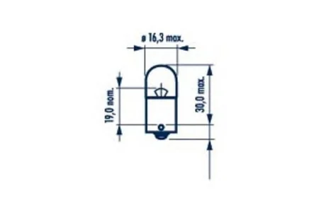 Автолампа Narva R10W BA15s 10 W прозрачная NARVA 17328