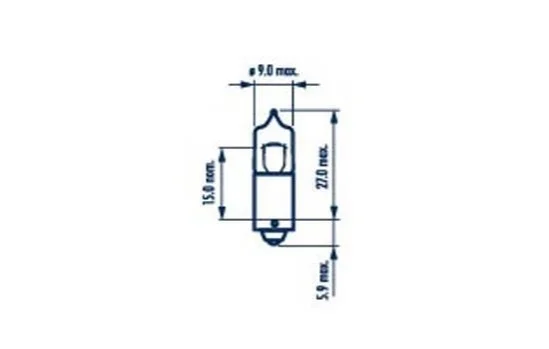 H20W 12V 20W BA9s |MINIATURE HALOGEN LAMPS| 10шт NARVA 17835 (фото 1)