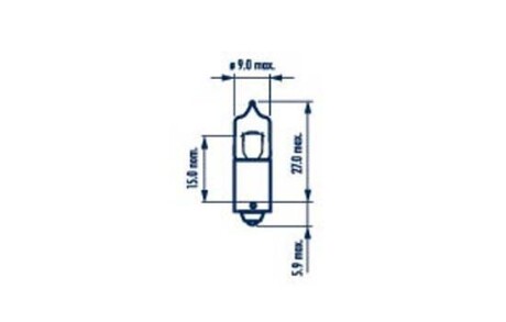 H20W 12V 20W BA9s |MINIATURE HALOGEN LAMPS| 10шт NARVA 17835