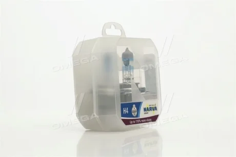 Лампа розжарювання SET H4 12V 60/55 W P43t RANGE POWER +110 (к-т 2шт) (вир-во Narva) NARVA 48061S2