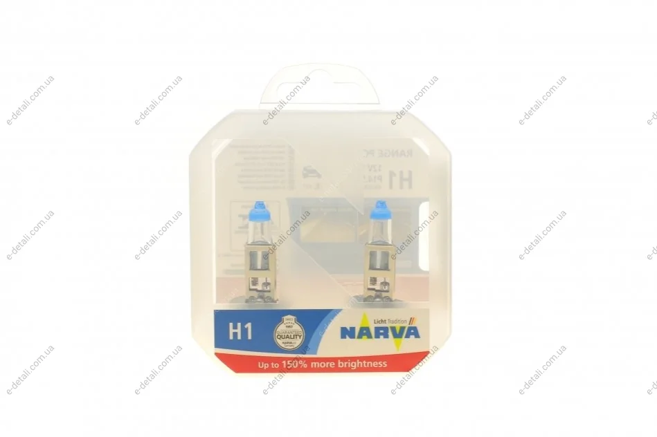 Автолампа H1 12V 55W P14.5s Range Power 150 (к-кт 2 шт) NARVA 480682100 (фото 1)
