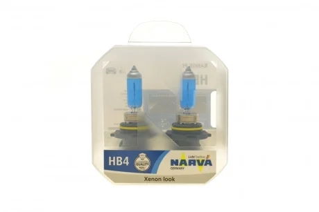 Автолампа HB4/9006 12V 55W P22d Range Power White (4500K) (к-кт 2шт.) NARVA 486262100